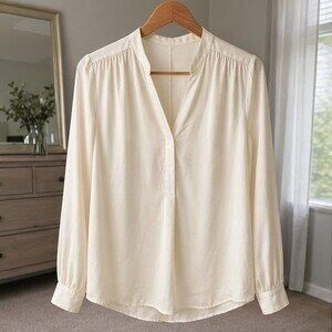 White Peplum Top